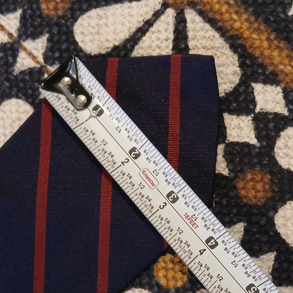 Striped Silk Repp Narrow Tie Polo Ralph Lauren - Picture 11 of 12